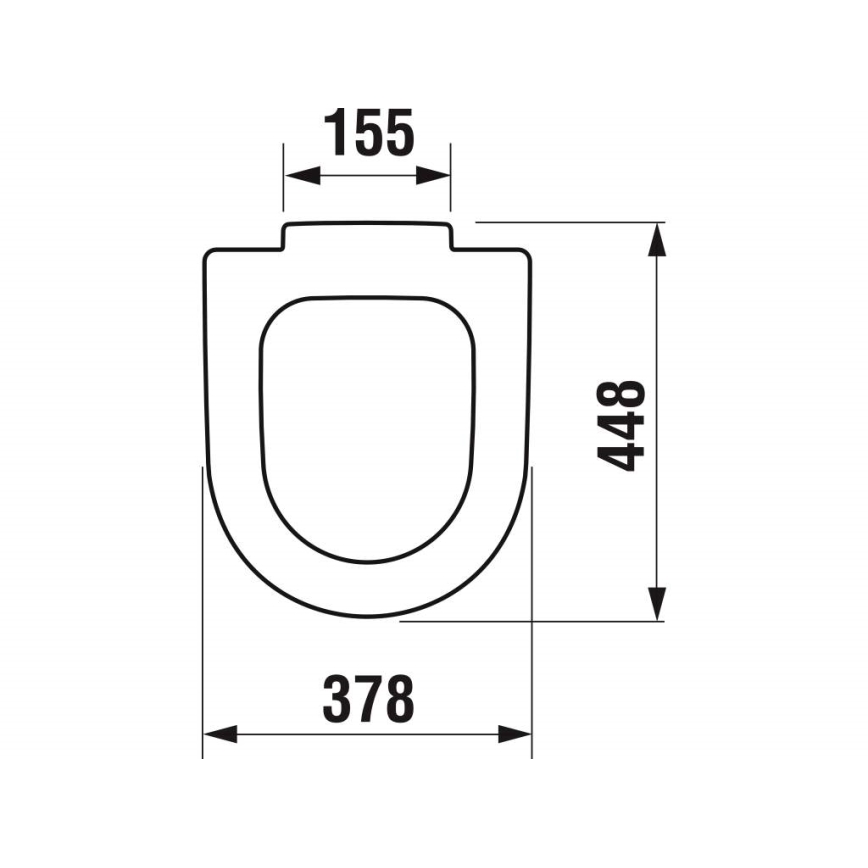 JIKA H8932823000631 - WC-ülőke DEEP duroplast/fehér
