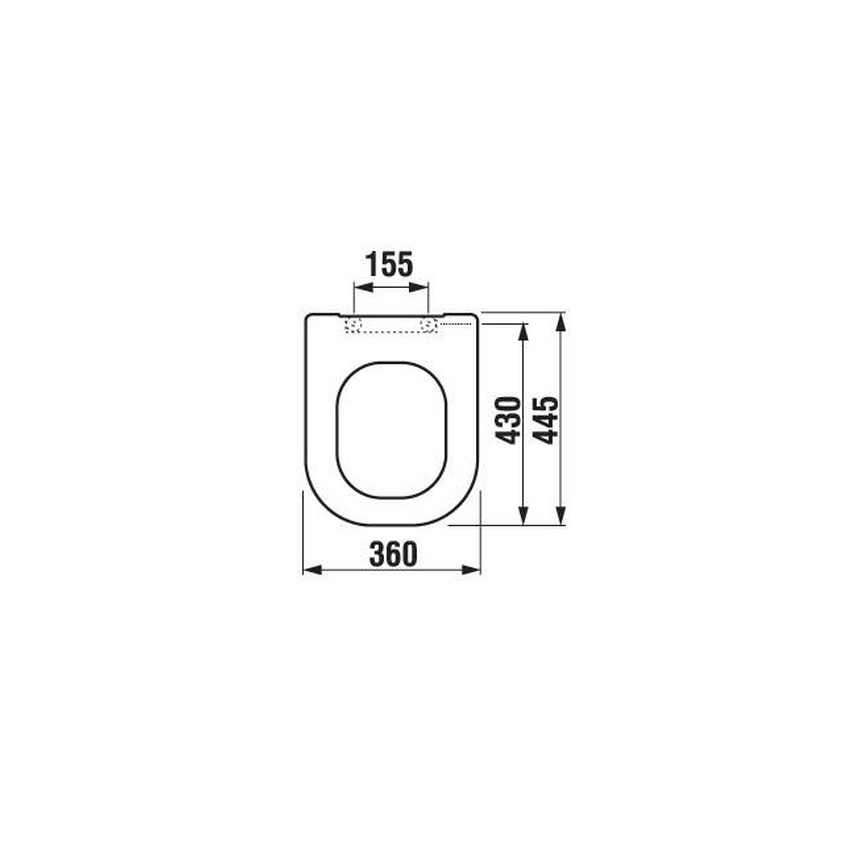 JIKA H8936103000631 - WC-ülőke DEEP duroplaszt/fehér
