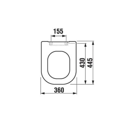 JIKA H8936113000631 - WC-ülőke SoftClose DEEP duroplast/fehér