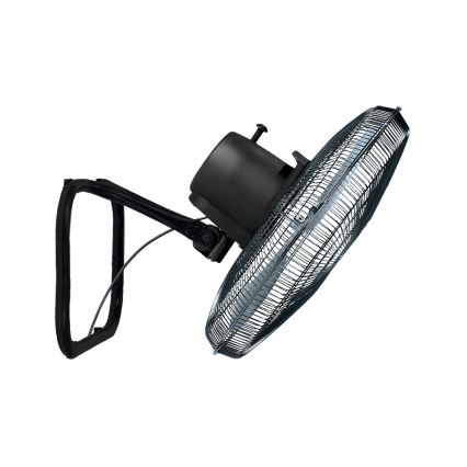 JOHNSON - Állványos ventilátor 3 az 1-ben WOOD 80W/230V 130 cm fekete/bézs