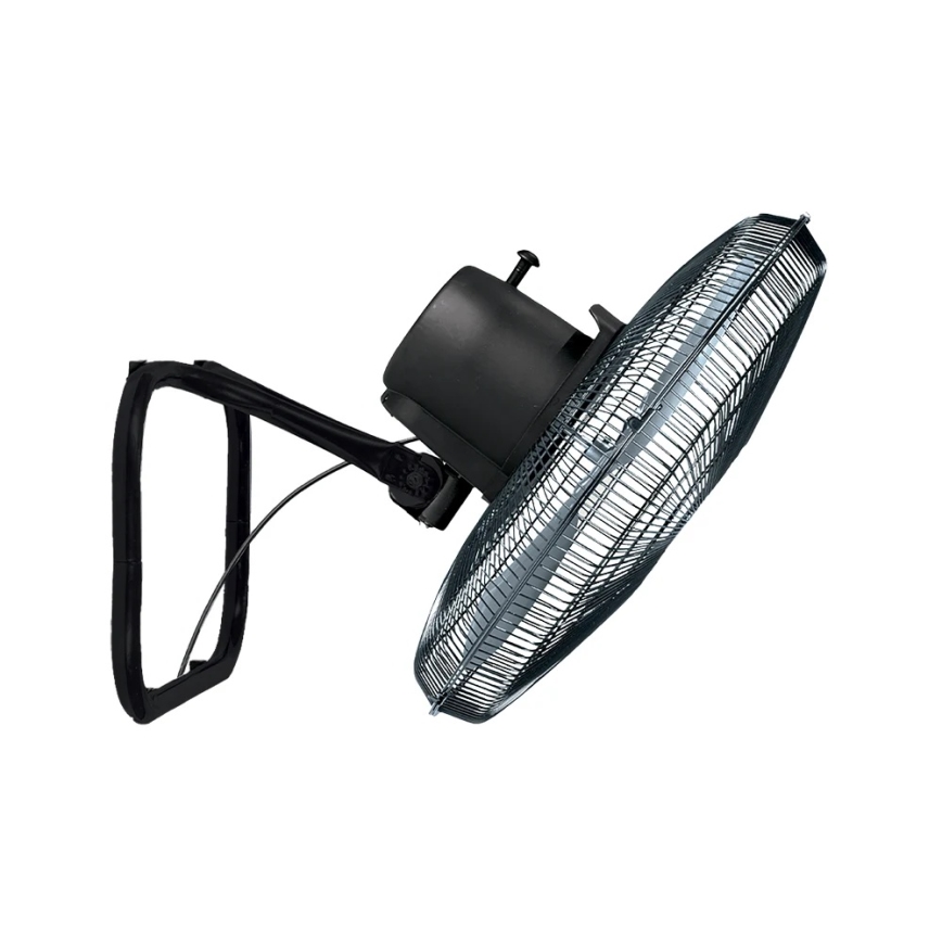 JOHNSON - Állványos ventilátor 3 az 1-ben WOOD 80W/230V 130 cm fekete/bézs