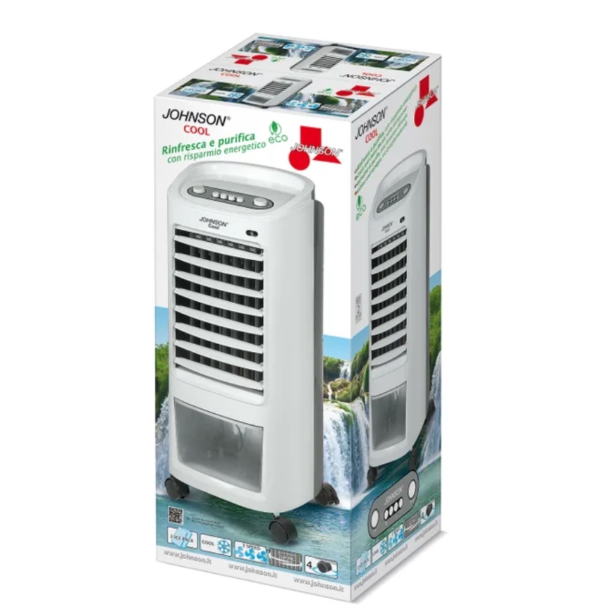 JOHNSON - Hordozható levegőhűtő COOL 65W/230V fehér/szürke