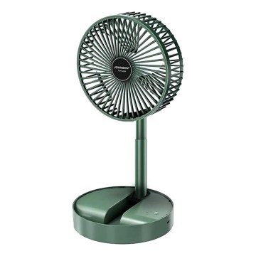 JOHNSON - TORTUGA újratölthető asztali ventilátor 5W/3,7V 1200 mAh átmérő 16,5 cm zöld