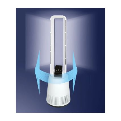 JOHNSON - Ventilátor légtisztítóval és HEPA szűrővel ARIA PURA 90W/230V fehér + távirányító