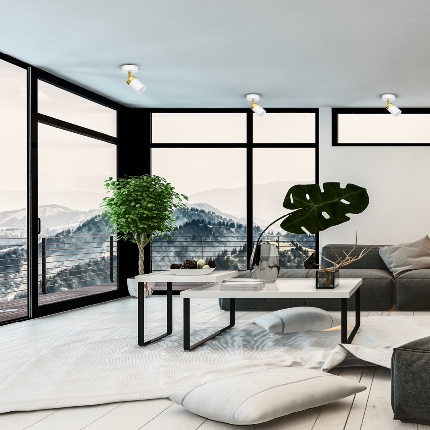 JOKER spotlámpa 1xGU10/25W/230V fehér/arany