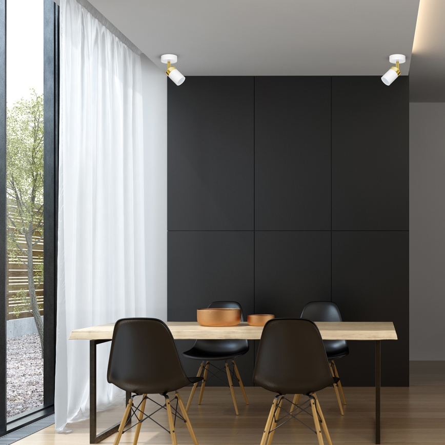 JOKER spotlámpa 1xGU10/25W/230V fehér/arany