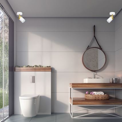 JOKER spotlámpa 1xGU10/25W/230V fehér/arany