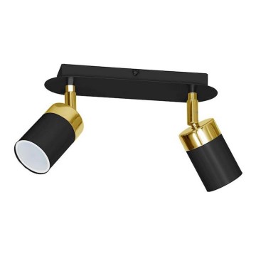 JOKER spotlámpa 2xGU10/25W/230V fekete/arany