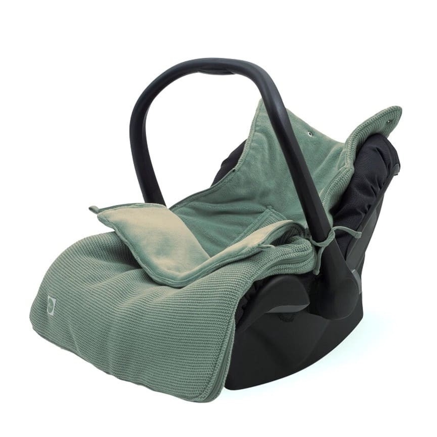 Jollein - Autósülés tartó fleece BASIC KNIT 42x82 cm Ash Green