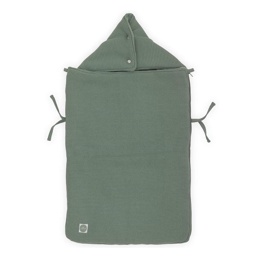 Jollein - Autósülés tartó fleece BASIC KNIT 42x82 cm Ash Green