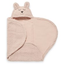 Jollein - Pelenkás takaró gyapjú Bunny 100x105 cm Pale Pink