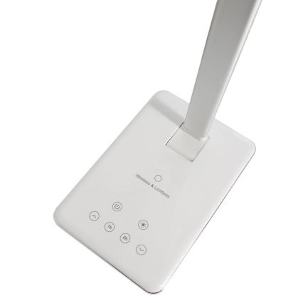 LED érintős asztali lámpa állítható fényerővel, vezeték nélküli töltéssel JOY LED/6W/230V + USB fehér