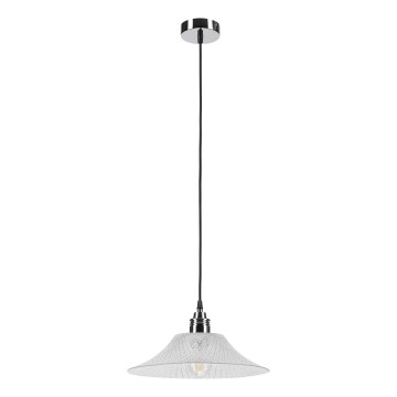 JULL függeszték kábellel 1xE27/15W/230V fényes króm/átlátszó