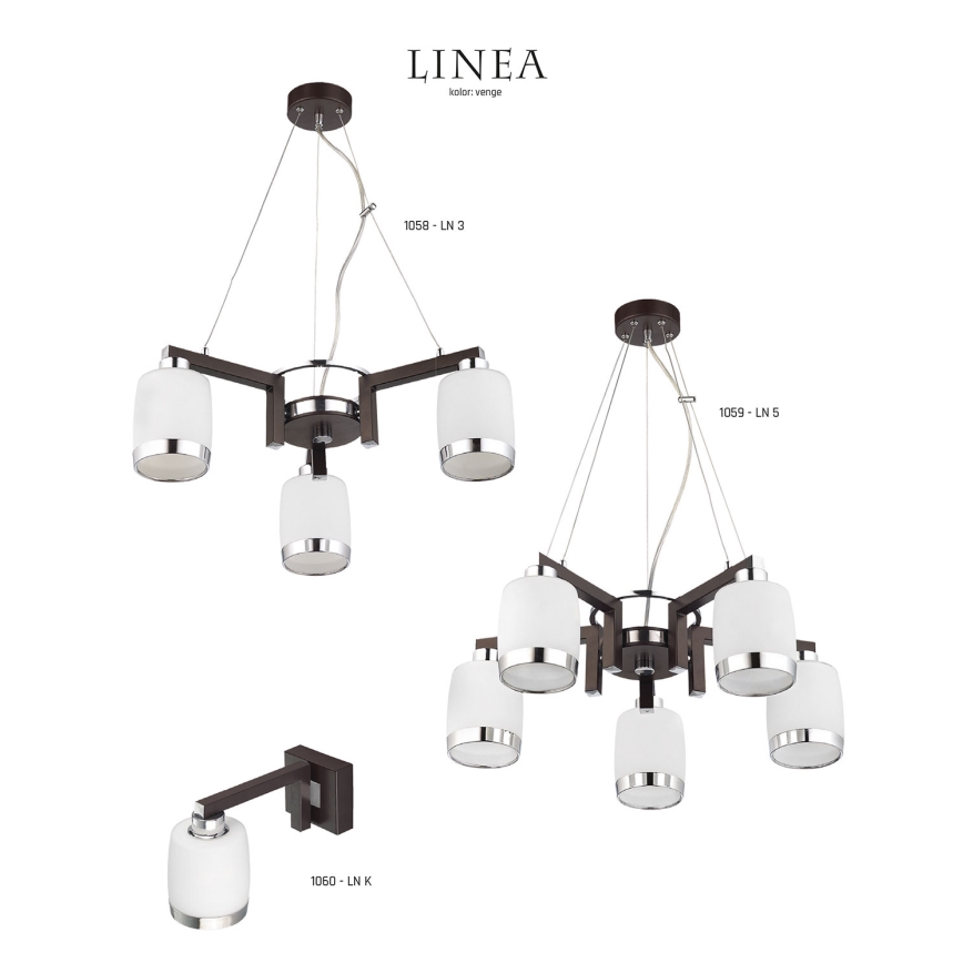 Jupiter 1060 - LNK - Fali lámpa LINEA 1xE27/60W/230V