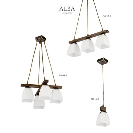 Jupiter 1107 - AB1 - Függeszték ALBA 1xE27/60W/230V