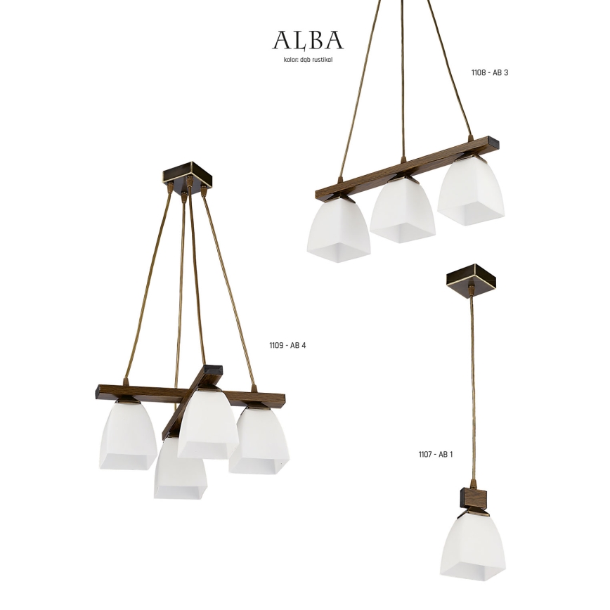 Jupiter 1107 - AB1 - Függeszték ALBA 1xE27/60W/230V