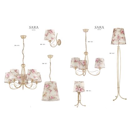 JUPITER 1283-SA3 - Függesztett lámpa SARA 3xE27/60W