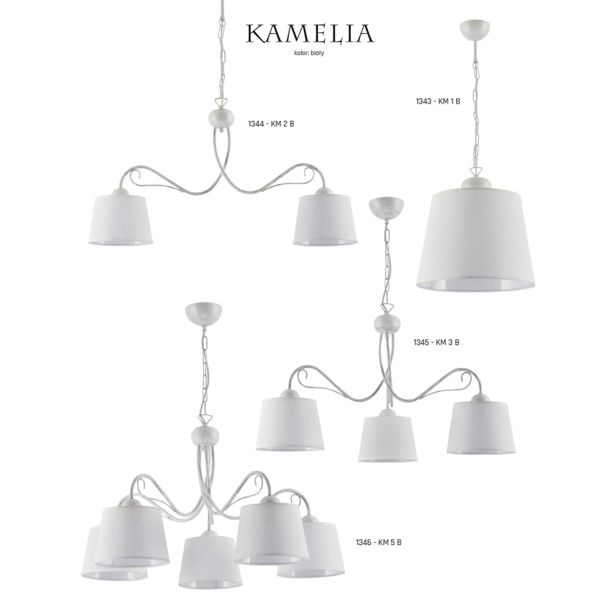 Jupiter 1343 - KM 1 B - Csillár láncon KAMELIA 1xE27/60W/230V