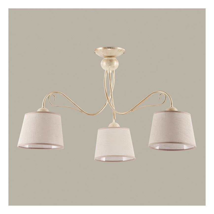 Jupiter 1357 - KM 3 PE - Mennyezeti lámpa KAMELIA 3xE27/60W/230V