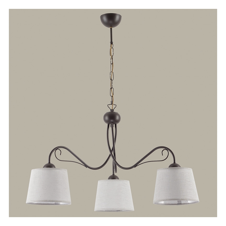 Jupiter 1361 - KM 3 V - Csillár láncon KAMELIA 3xE27/60W/230V