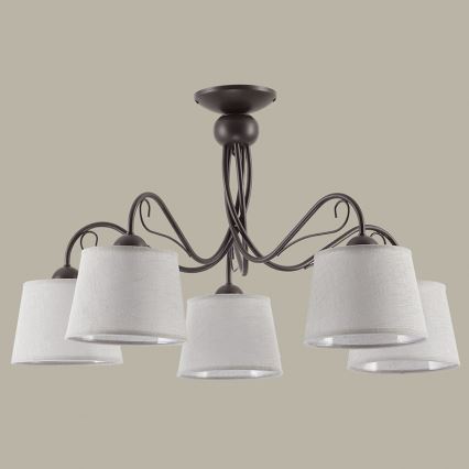 Jupiter 1366 - KM 5 PV - Mennyezeti lámpa KAMELIA 5xE27/60W/230V