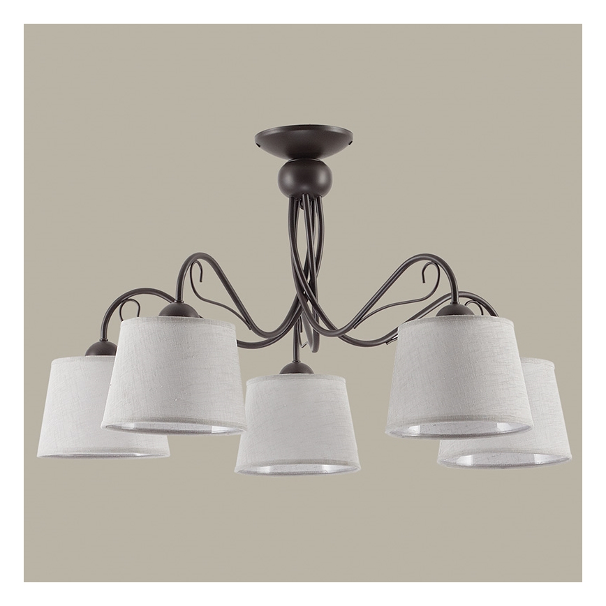 Jupiter 1366 - KM 5 PV - Mennyezeti lámpa KAMELIA 5xE27/60W/230V