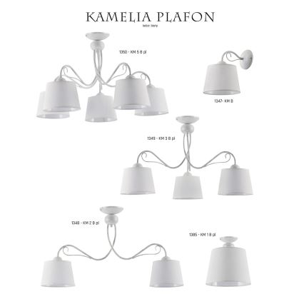 Jupiter 1385 - KM 1 B pl - Mennyezeti lámpa KAMELIA 1xE27/60W/230V