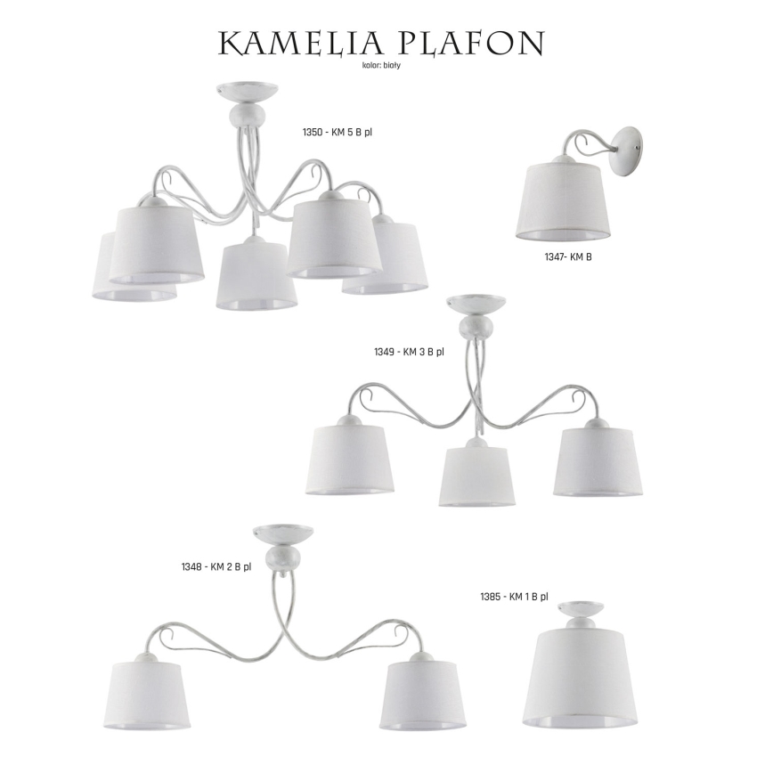 Jupiter 1385 - KM 1 B pl - Mennyezeti lámpa KAMELIA 1xE27/60W/230V