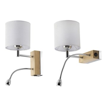 Jupiter 1417 - MA K D - LED fali lámpa MANGO 1xE27/60W + LED/1W/230V