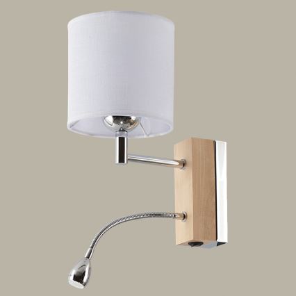 Jupiter 1417 - MA K D - LED fali lámpa MANGO 1xE27/60W + LED/1W/230V