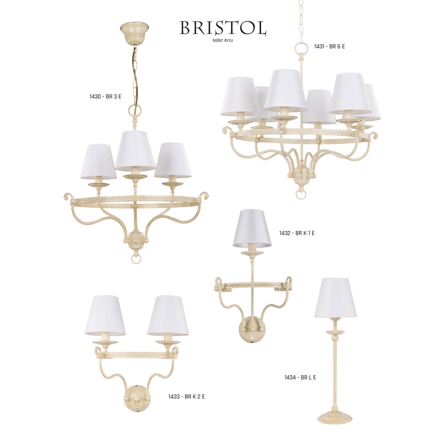 Jupiter 1430 - Csillár láncon BRISTOL 3xE14/40W/230V