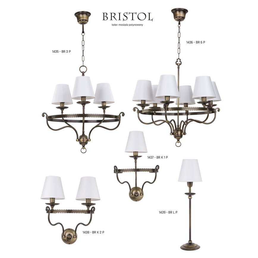 Jupiter 1438 - Fali lámpa BRISTOL 2xE14/40W/230V