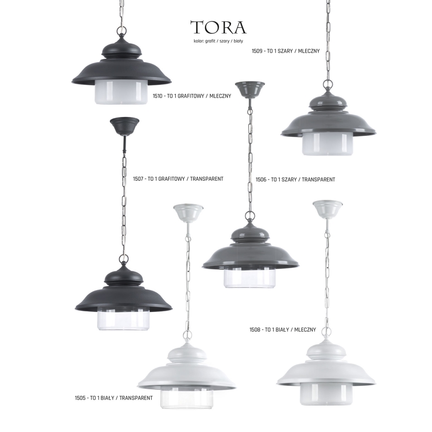 Jupiter 1508 - Csillár láncon TORA 1xE27/60W/230V