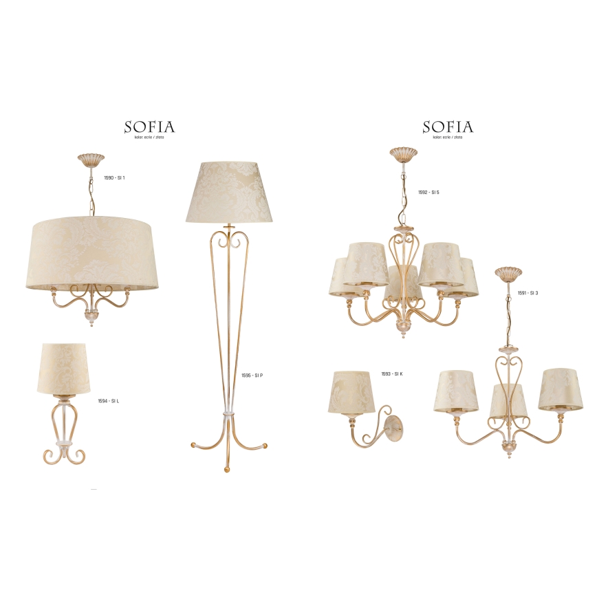 Jupiter 1590 - SI 1 EC - Csillár SOFIA 3xE27/60W