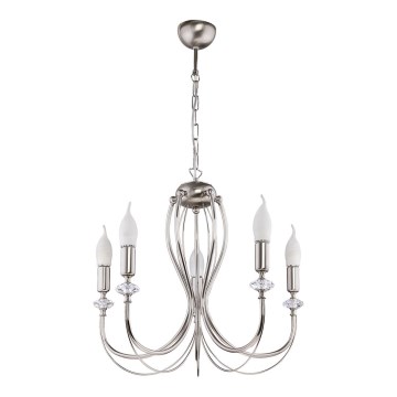 Jupiter 1615 - Csillár láncon MELODY 5xE14/40W/230V króm