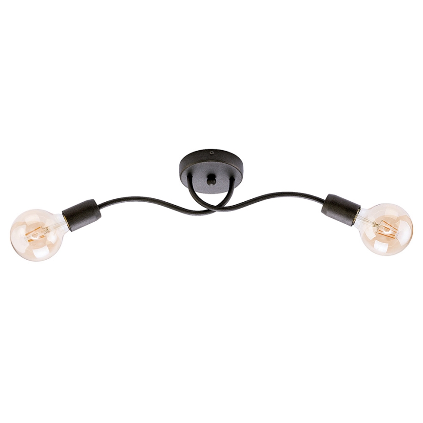 Jupiter 1668 - Fali lámpa LUCE 2xE27/60W/230V titan