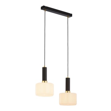 Jupiter 1853 - VA2 - Csillár zsinóron VANES 2xE27/60W/230V arany/fekete