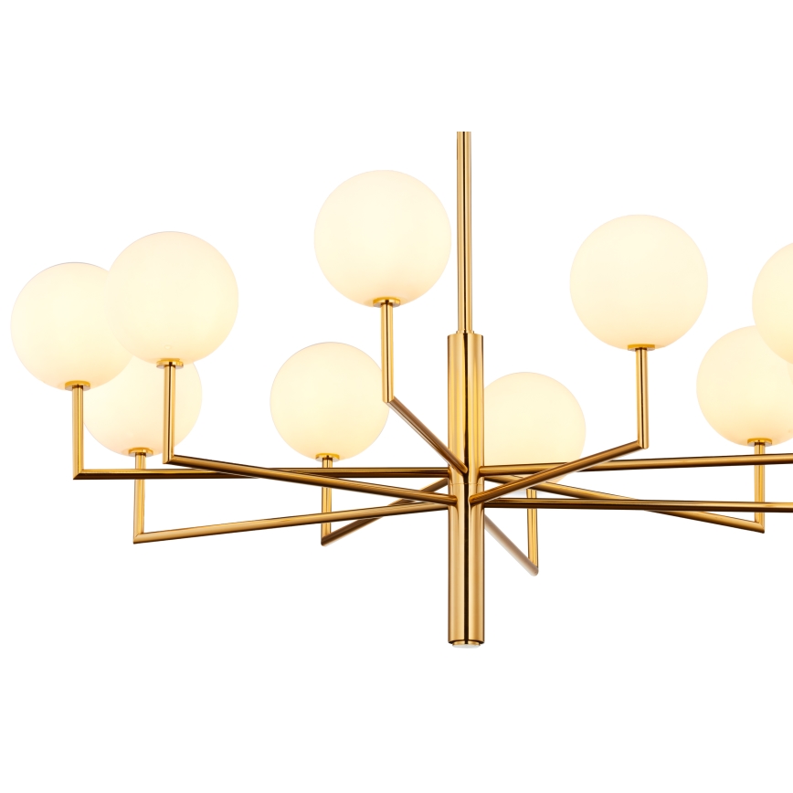 Jupiter 1931 - Csillár rúdon FEME 10xG9/40W/230V sárgaréz