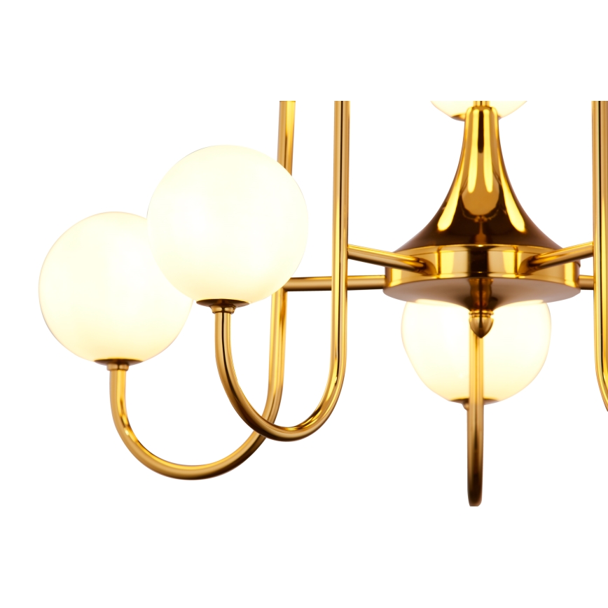 Jupiter 1942 - Csillár rúdon SELEN 10xG9/40W/230V sárgaréz