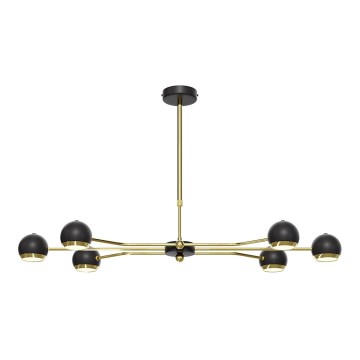 Jupiter 1979 - Csillár rúdon TIANA 6xGU10/10W/230V fekete/arany