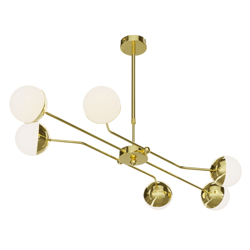 Jupiter 1980 - Csillár rúdon TRENTO 6xG9/10W/230V arany