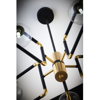 Jupiter 1985 - Csillár rúdon IBRA 5xG9/10W/230V fekete/arany