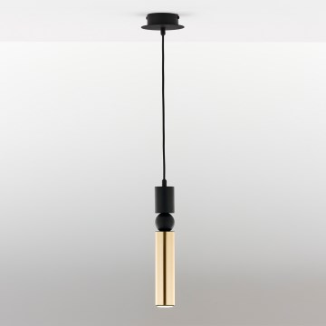 Jupiter 2006 - Csillár zsinóron ALAS 1xGU10/10W/230V arany/fekete