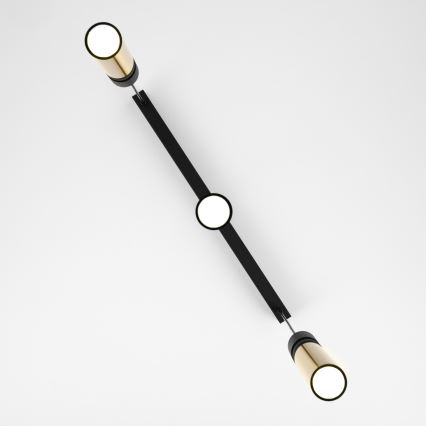 Jupiter 2007 - Csillár zsinóron ALAS 3xGU10/10W/230V arany/fekete