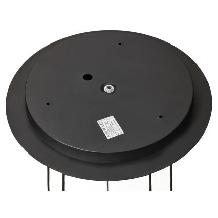 Jupiter 2014 - Csillár zsinóron ALAS 5xGU10/10W/230V fekete/arany