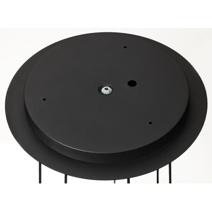 Jupiter 2015 - Csillár zsinóron ALAS 7xGU10/10W/230V fekete/arany