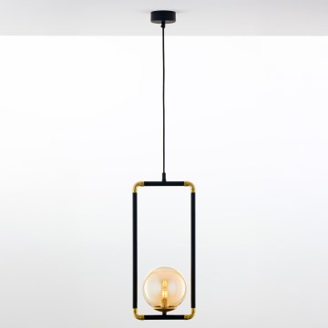 Jupiter 2024 - Csillár zsinóron ZAFRA 1xG9/10W/230V fekete/arany/bézs