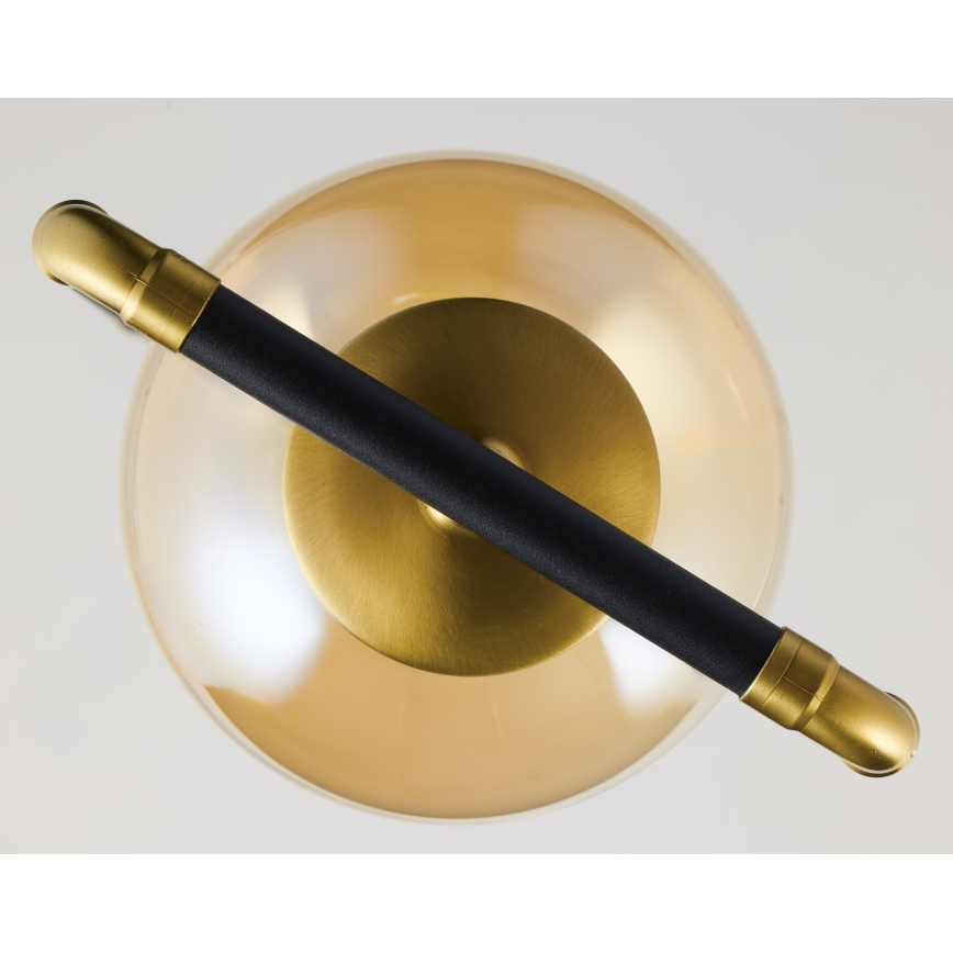 Jupiter 2024 - Csillár zsinóron ZAFRA 1xG9/10W/230V fekete/arany/bézs