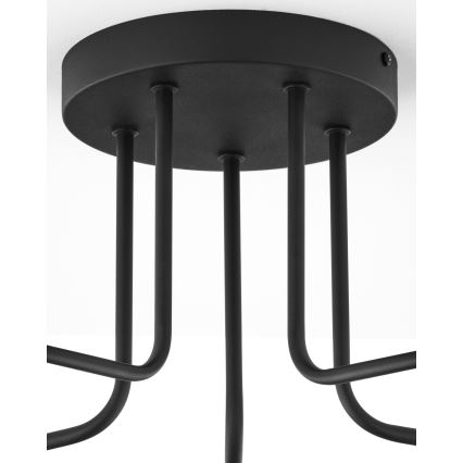 Jupiter 2038 - Felületre szerelhető csillár BURANO 5xG9/10W/230V fekete/arany/bézs