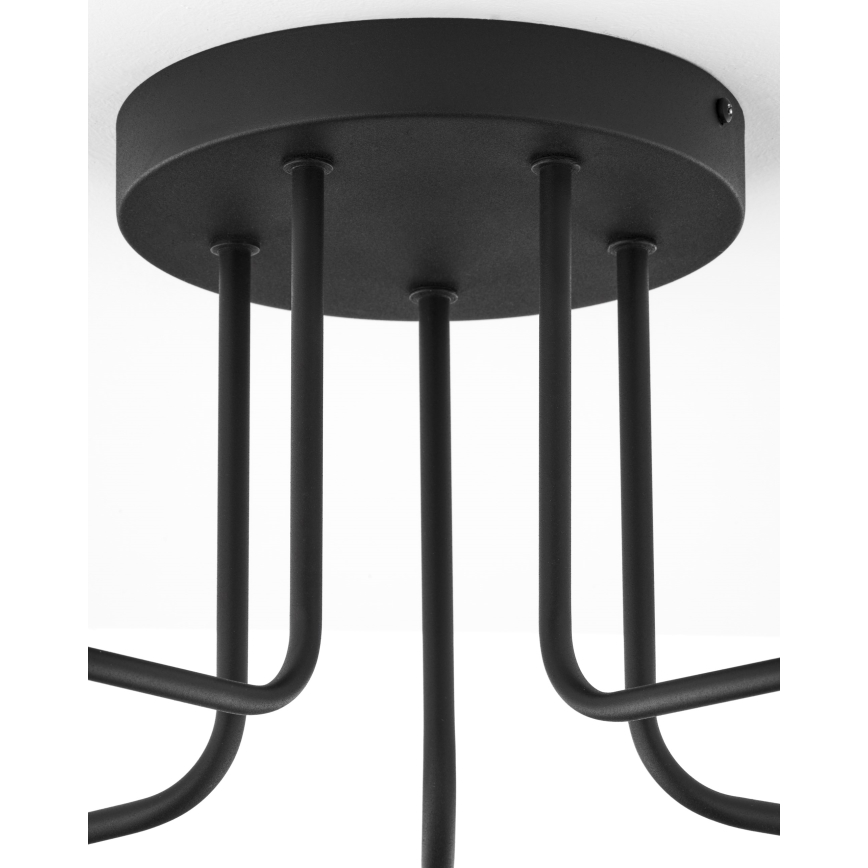 Jupiter 2040 - Felületre szerelhető csillár BURANO 5xG9/10W/230V fekete/arany/átlátszó